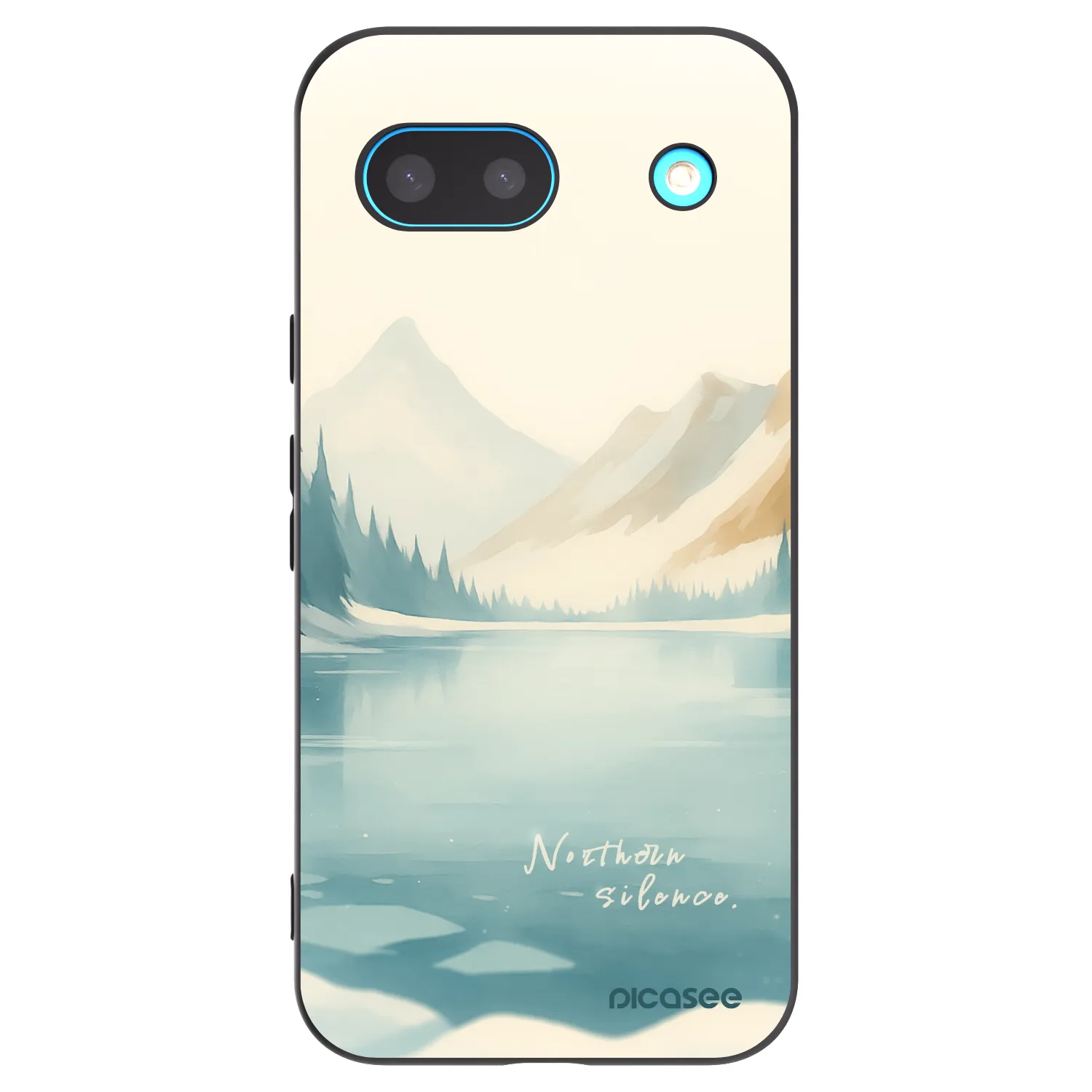 Picasee silikonowe czarne etui na Google Pixel 8a - NOTHERN SILENCE