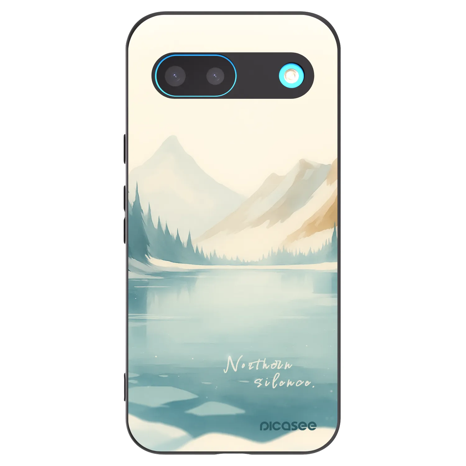 Picasee silikonowe czarne etui na Google Pixel 8 - NOTHERN SILENCE