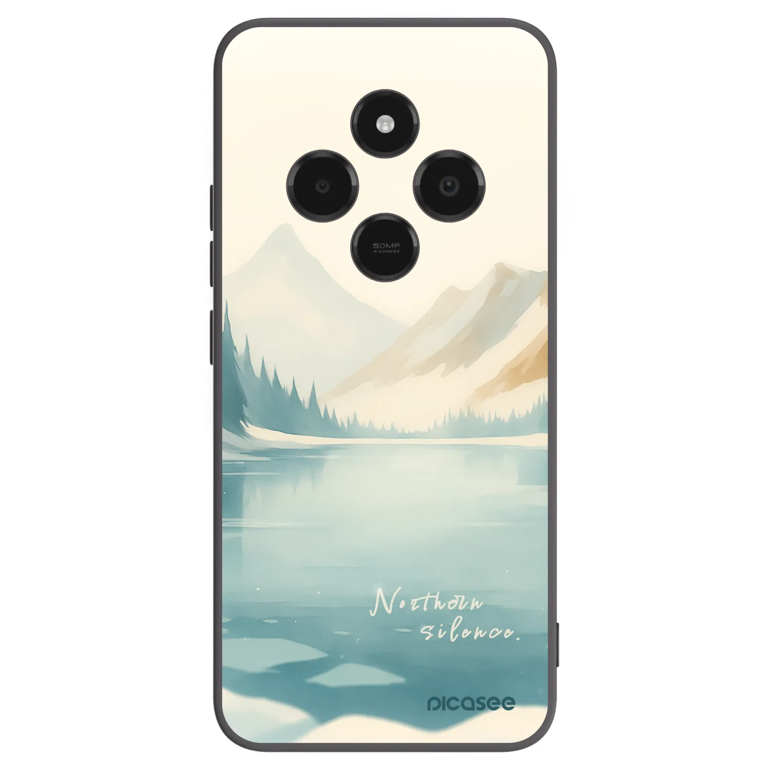 Picasee silikonowe czarne etui na Xiaomi Poco C75 - NOTHERN SILENCE