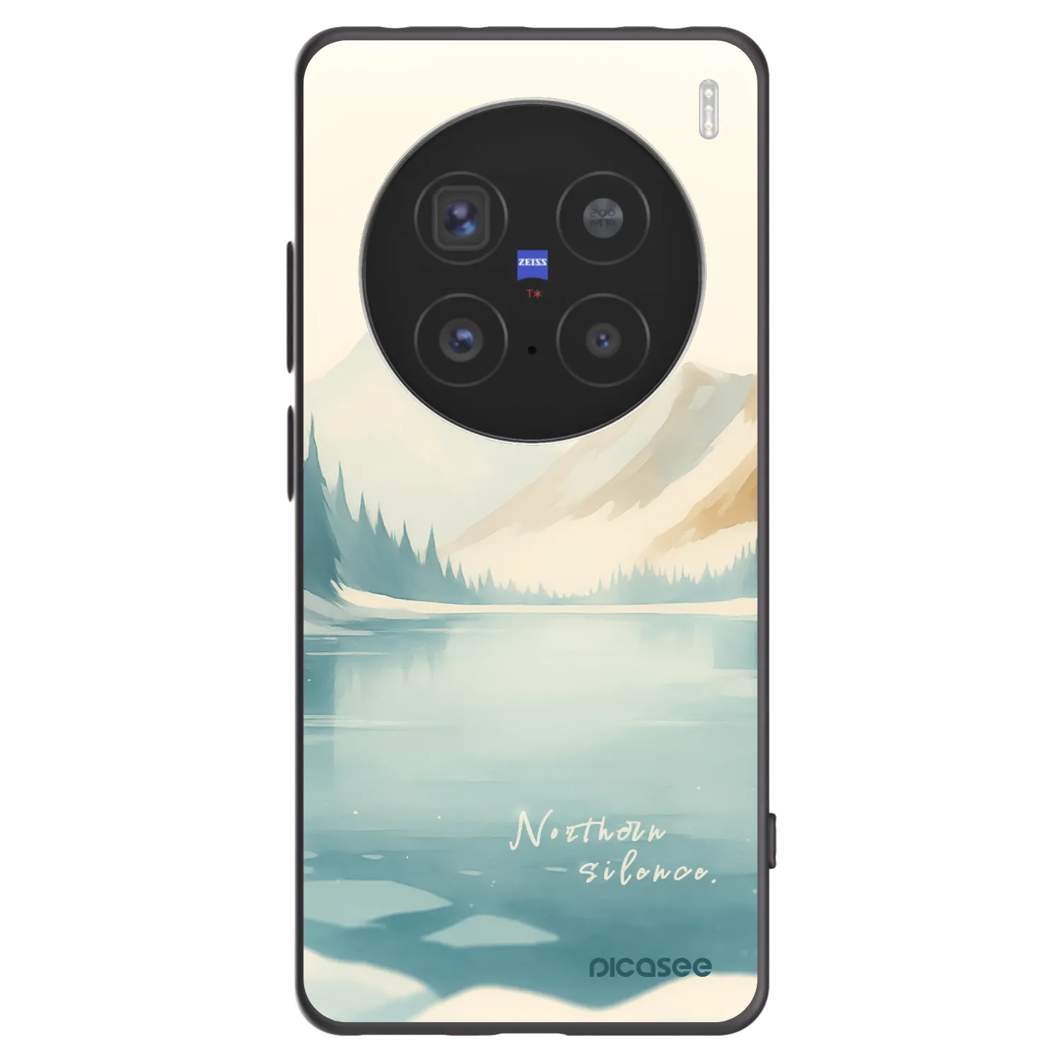 Picasee silikonowe czarne etui na Vivo X200 Pro - NOTHERN SILENCE