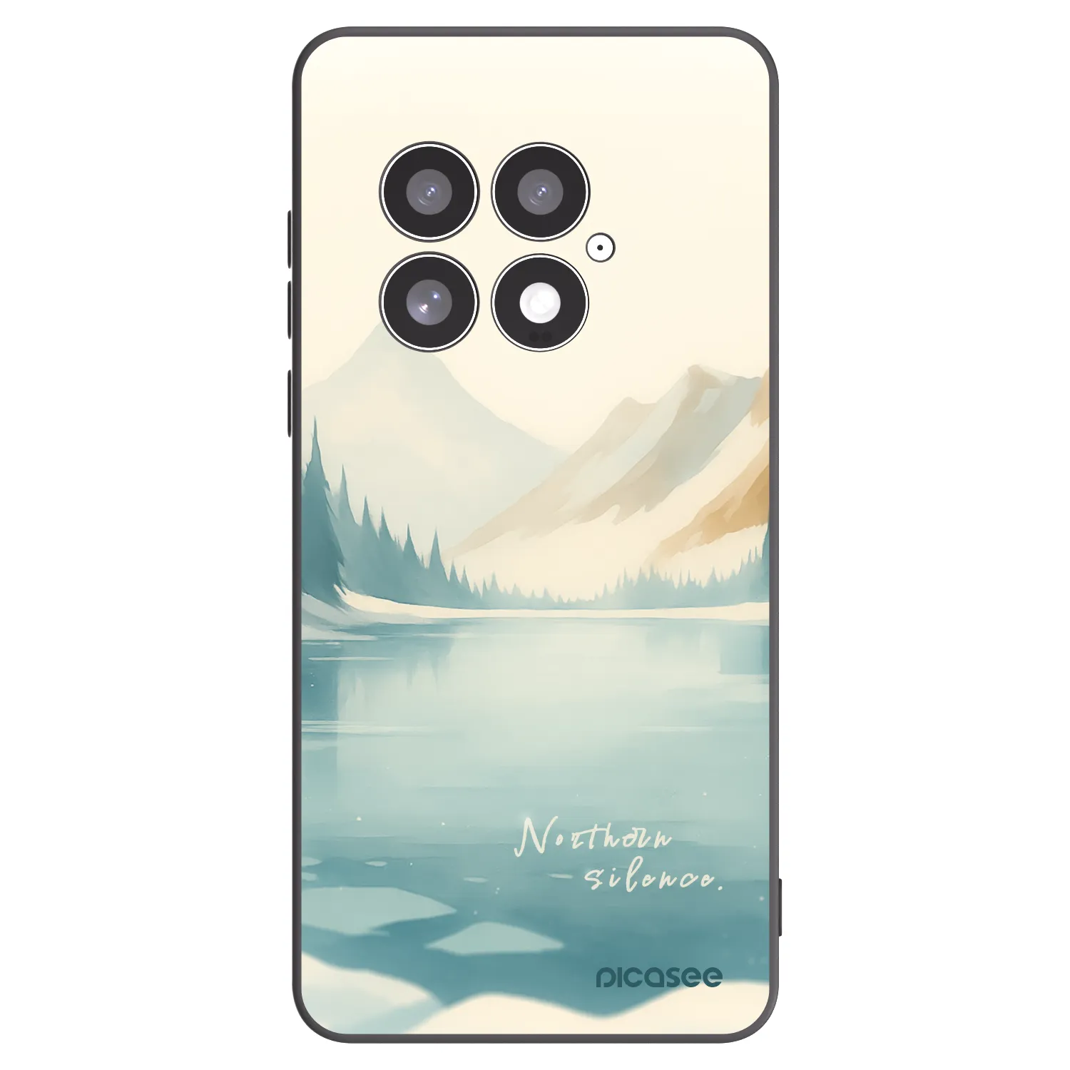 Picasee silikonowe czarne etui na OnePlus 13 5G - NOTHERN SILENCE