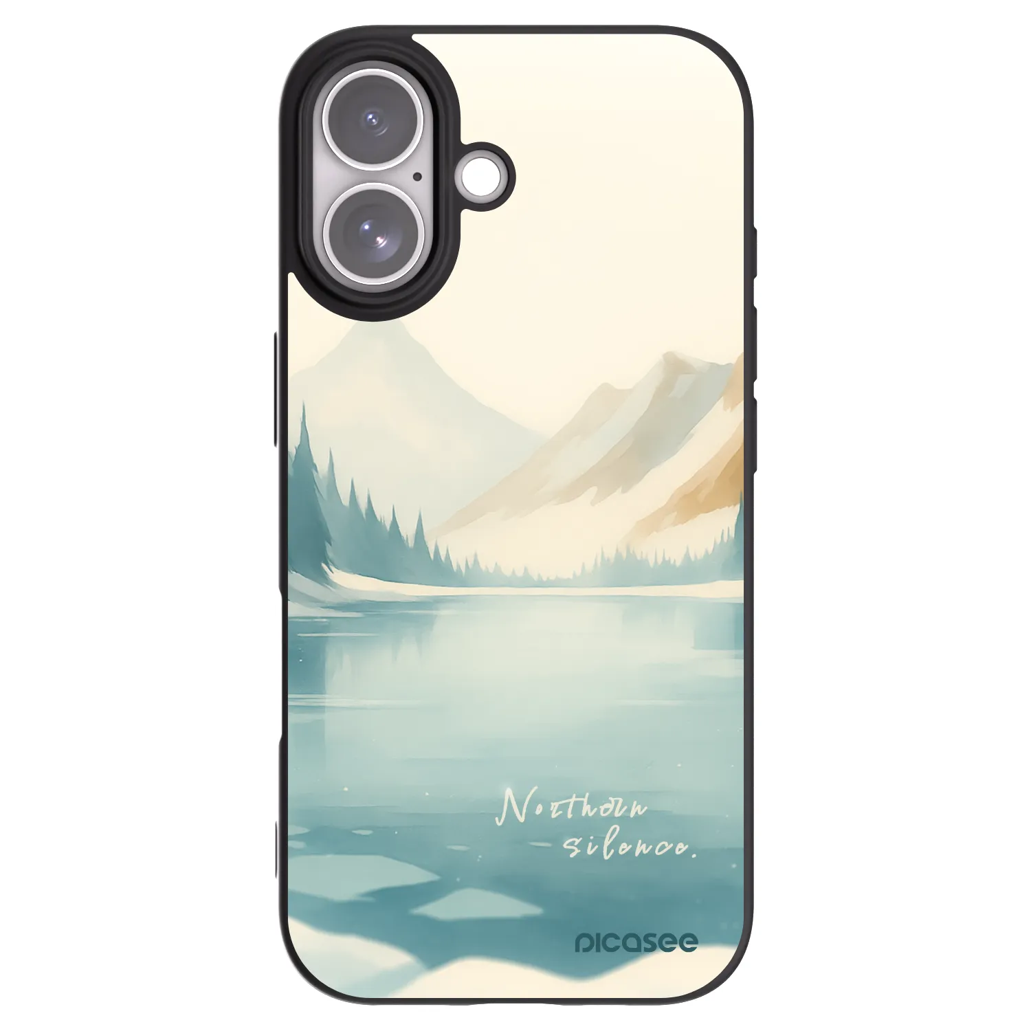 Picasee silikonowe czarne etui na Apple iPhone 17 - NOTHERN SILENCE