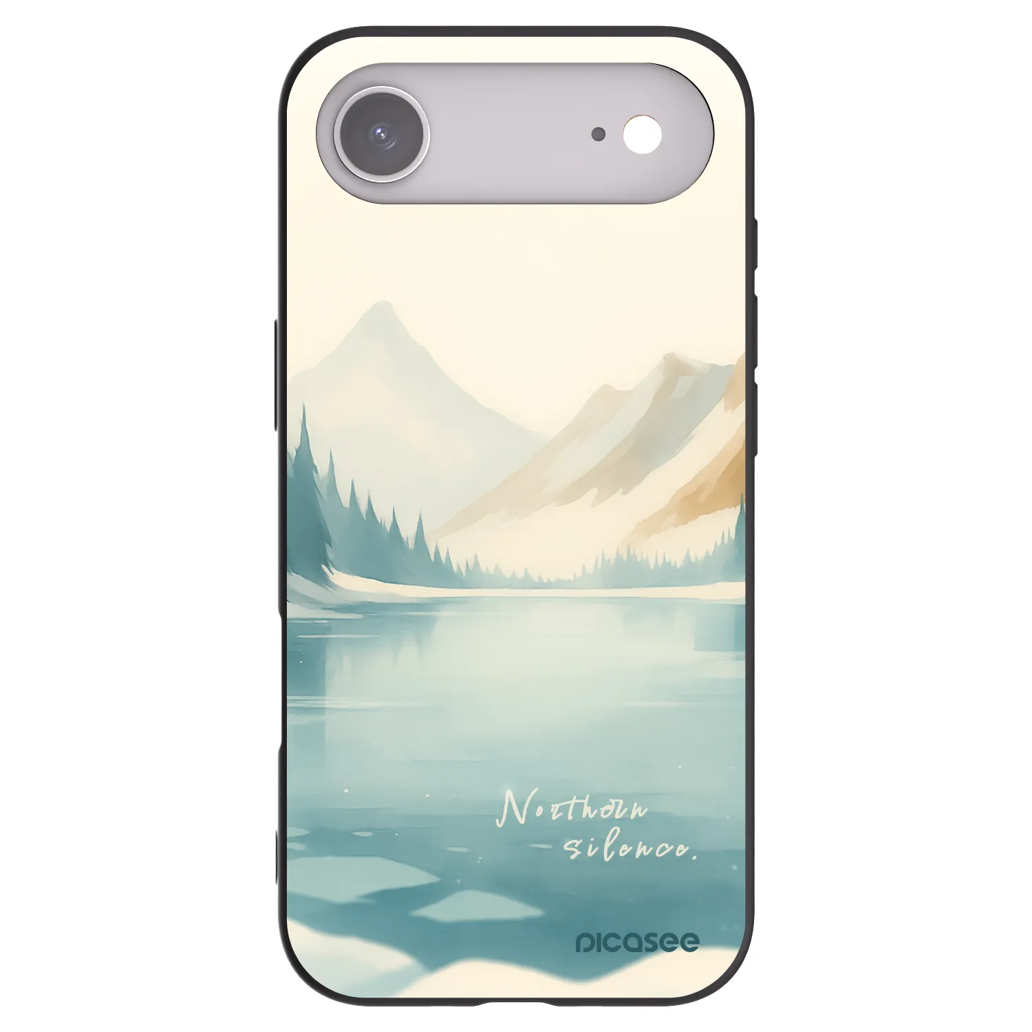 Picasee silikonowe czarne etui na Apple iPhone Air - NOTHERN SILENCE