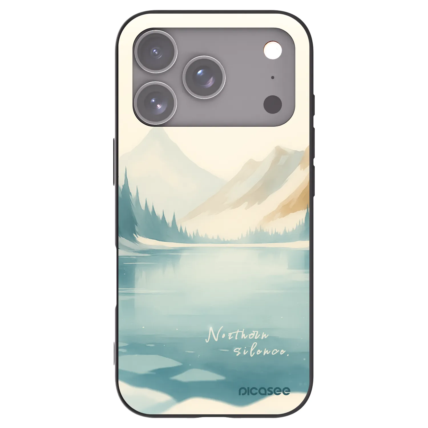 Picasee silikonowe czarne etui na Apple iPhone 17 Pro - NOTHERN SILENCE