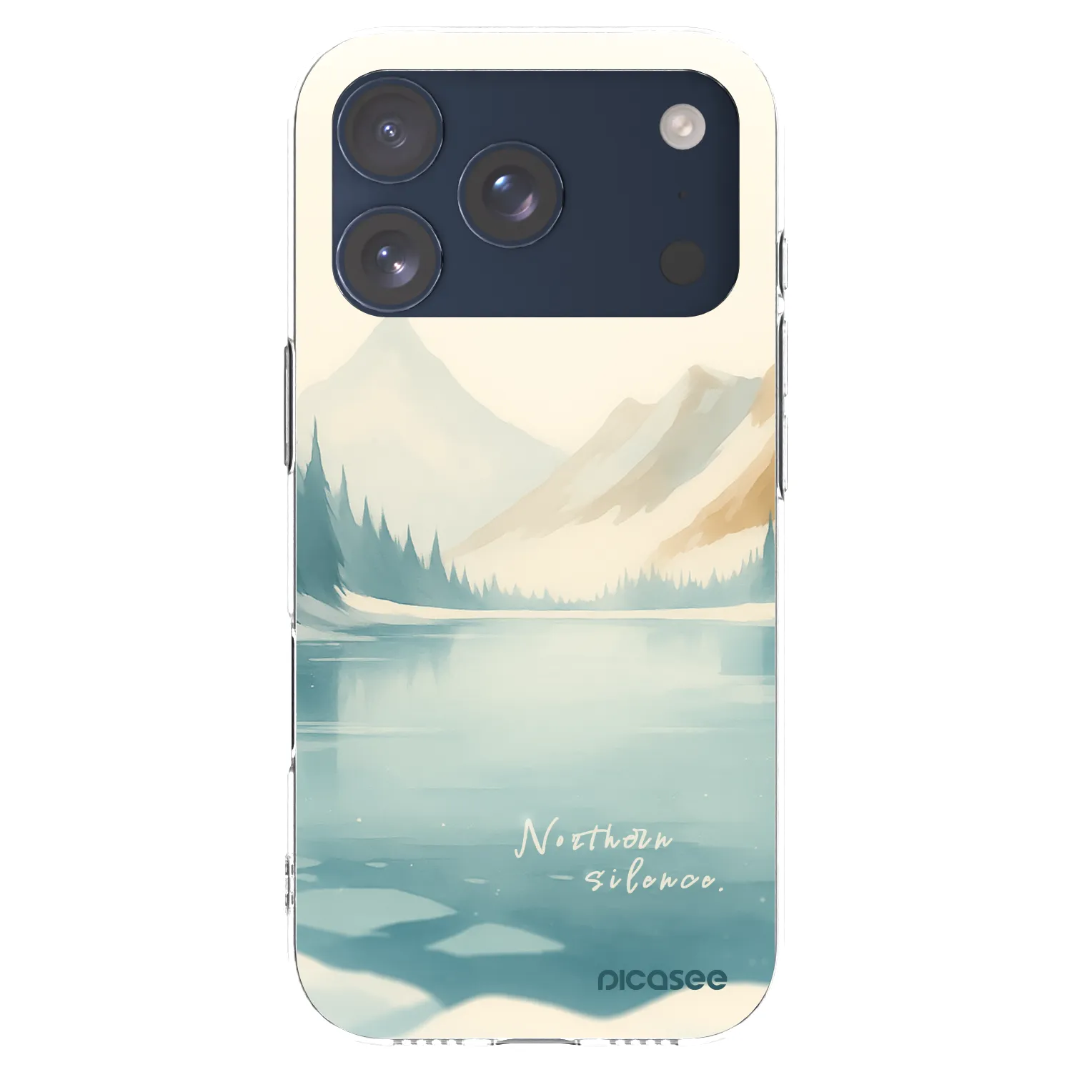 Picasee silikonowe przeźroczyste etui na Apple iPhone 17 Pro - NOTHERN SILENCE