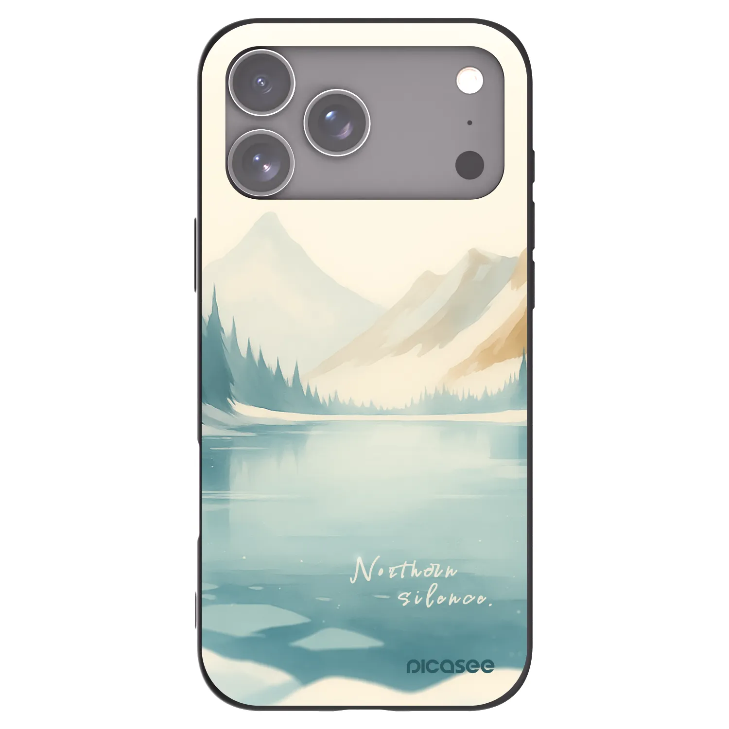 Picasee silikonowe czarne etui na Apple iPhone 17 Pro Max - NOTHERN SILENCE
