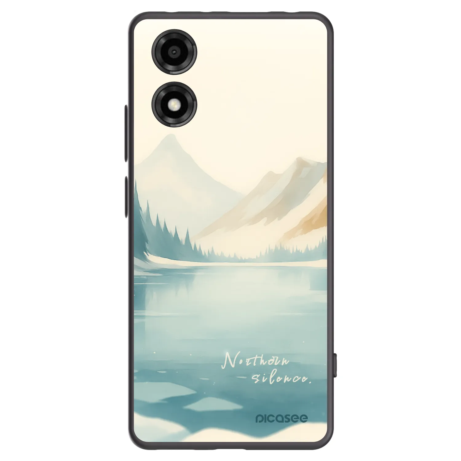 Picasee silikonowe czarne etui na Motorola Moto E14 - NOTHERN SILENCE