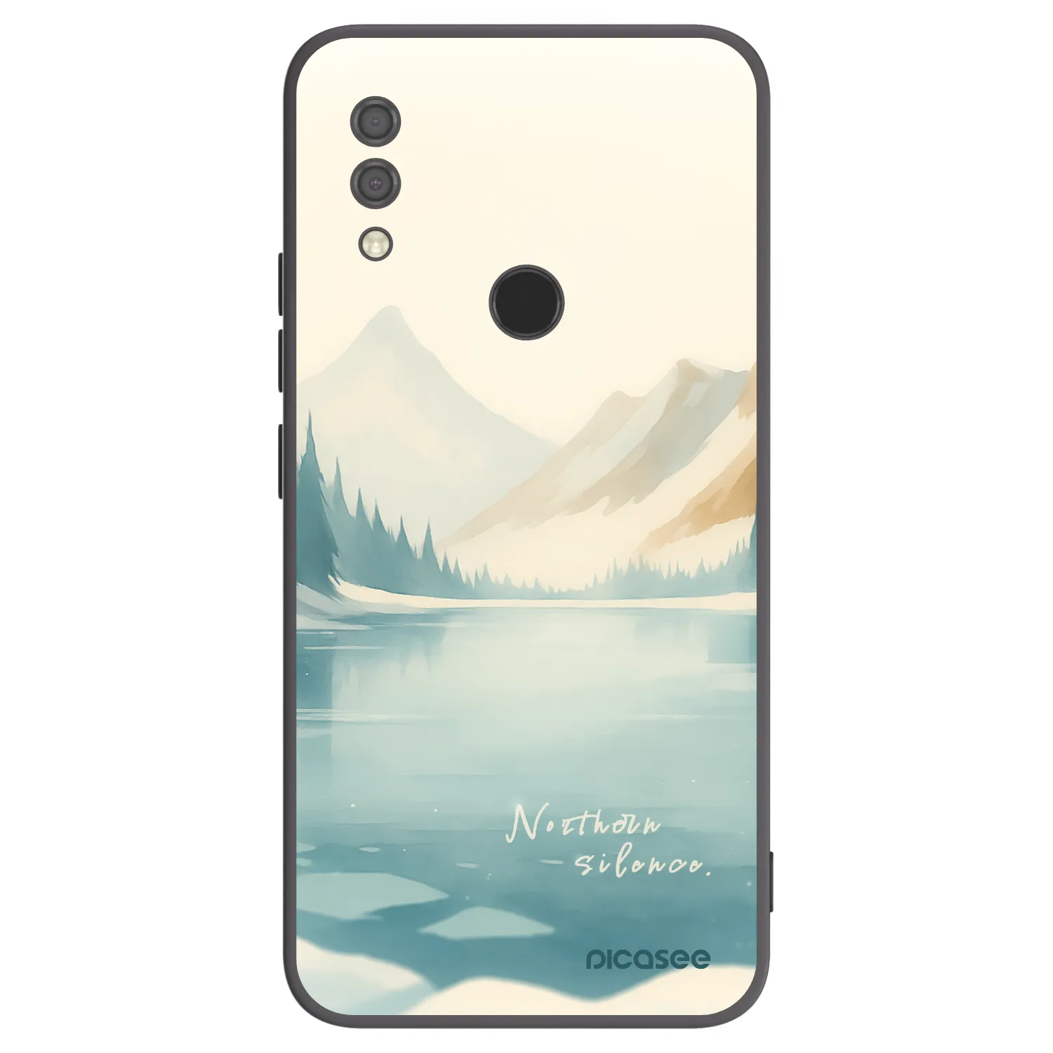 Picasee silikonowe czarne etui na Xiaomi Redmi 7 - NOTHERN SILENCE