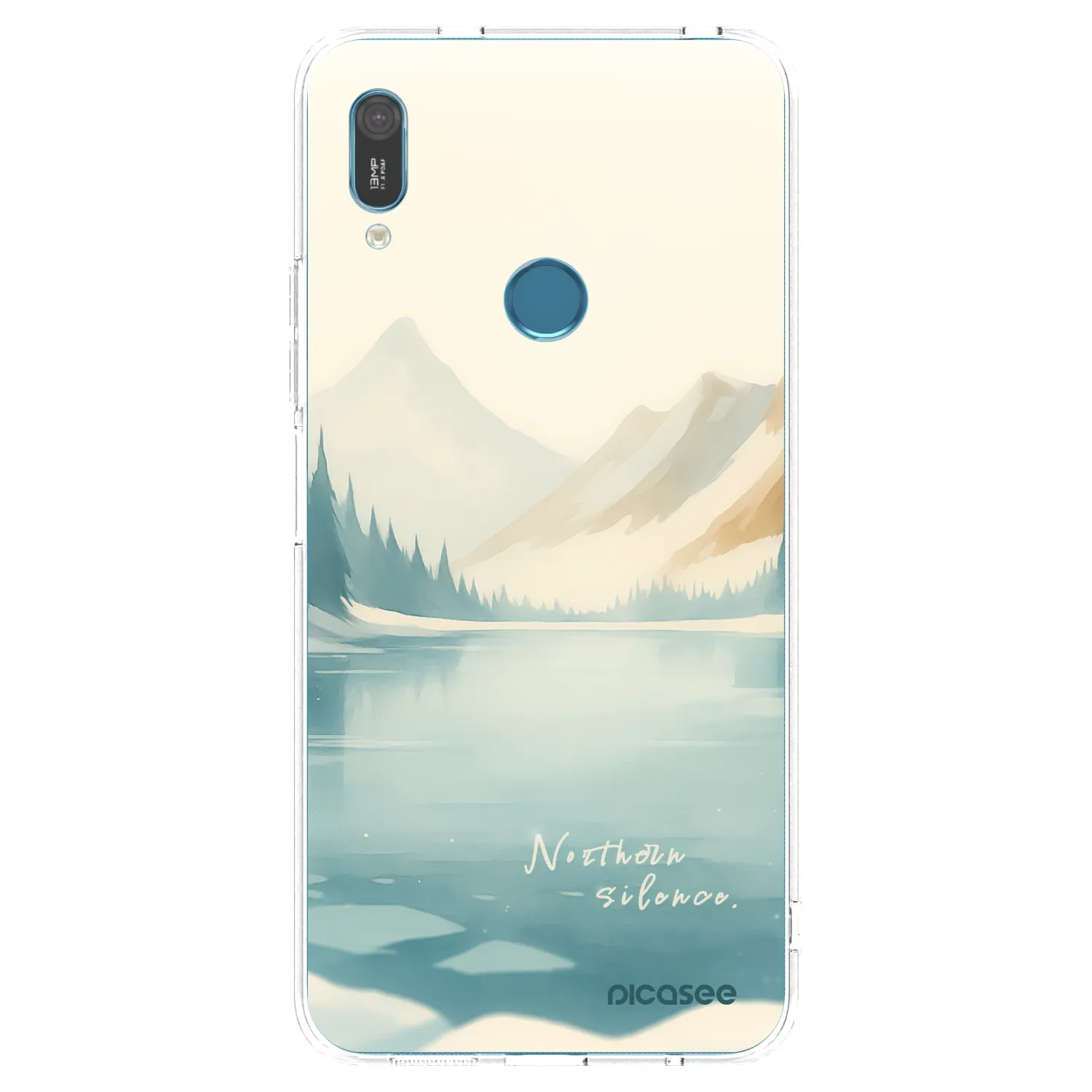 Picasee silikonowe przeźroczyste etui na Huawei Y6 2019 - NOTHERN SILENCE