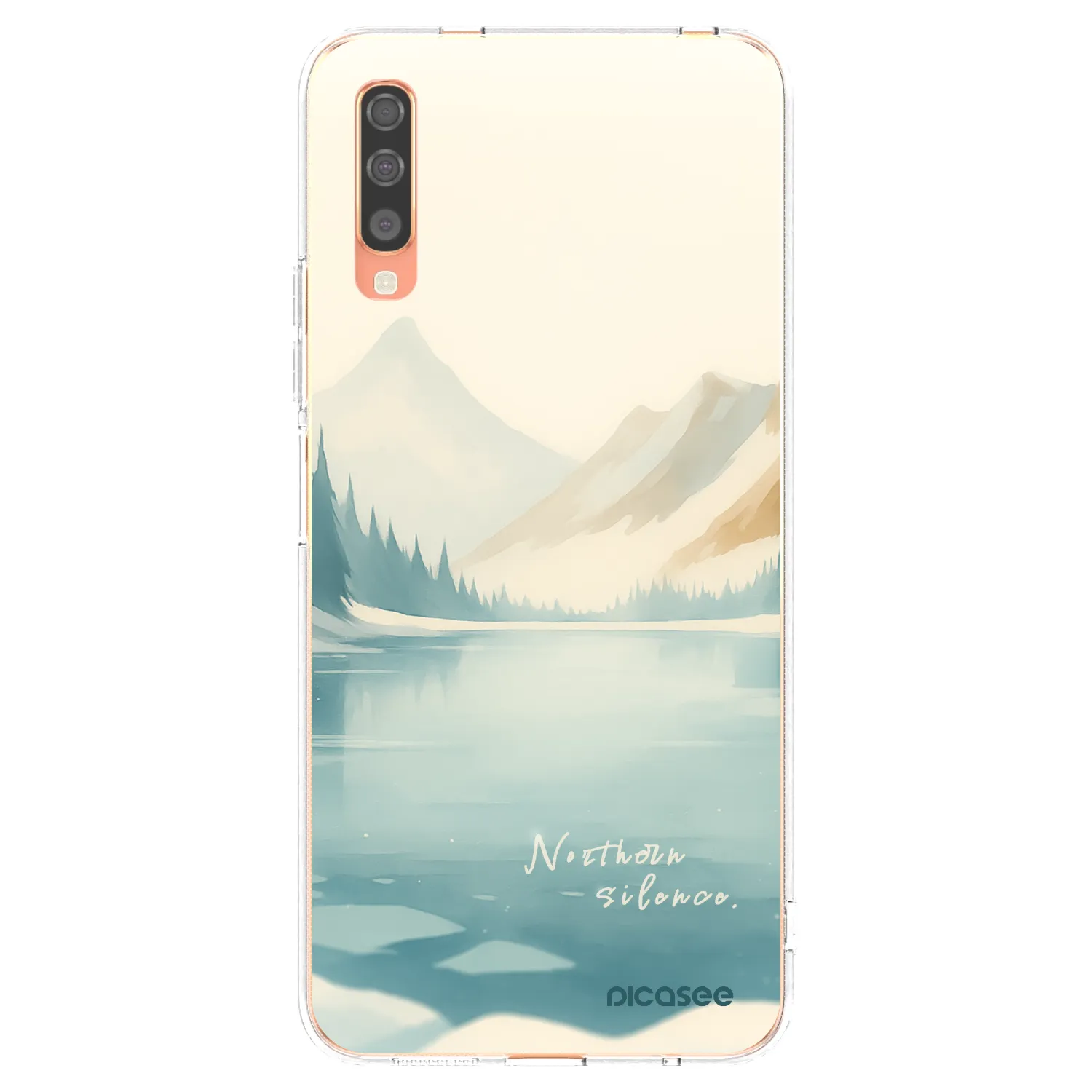 Picasee silikonowe przeźroczyste etui na Samsung Galaxy A70 A705F - NOTHERN SILENCE
