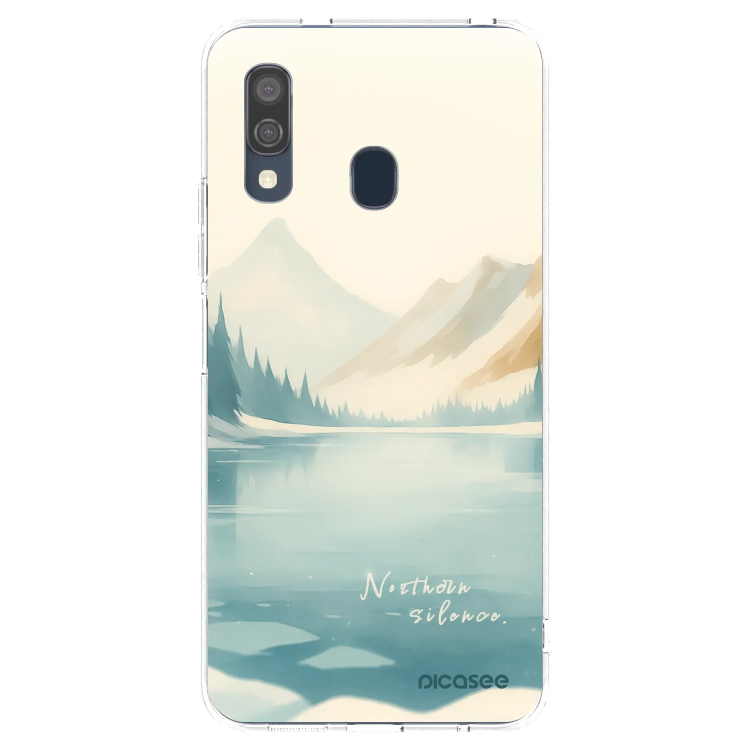 Picasee silikonowe przeźroczyste etui na Samsung Galaxy A40 A405F - NOTHERN SILENCE