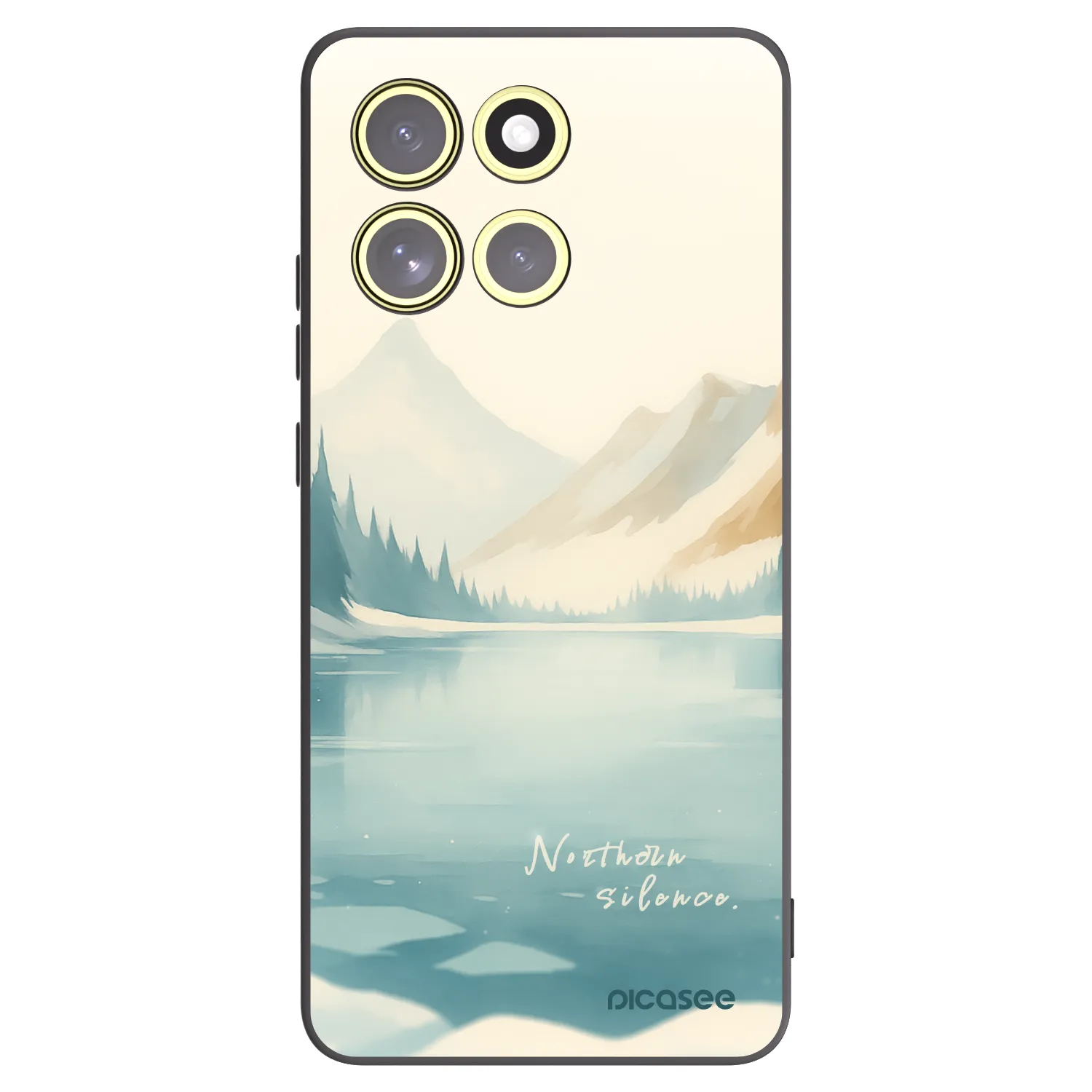 Picasee silikonowe czarne etui na Motorola Moto G86 5G - NOTHERN SILENCE