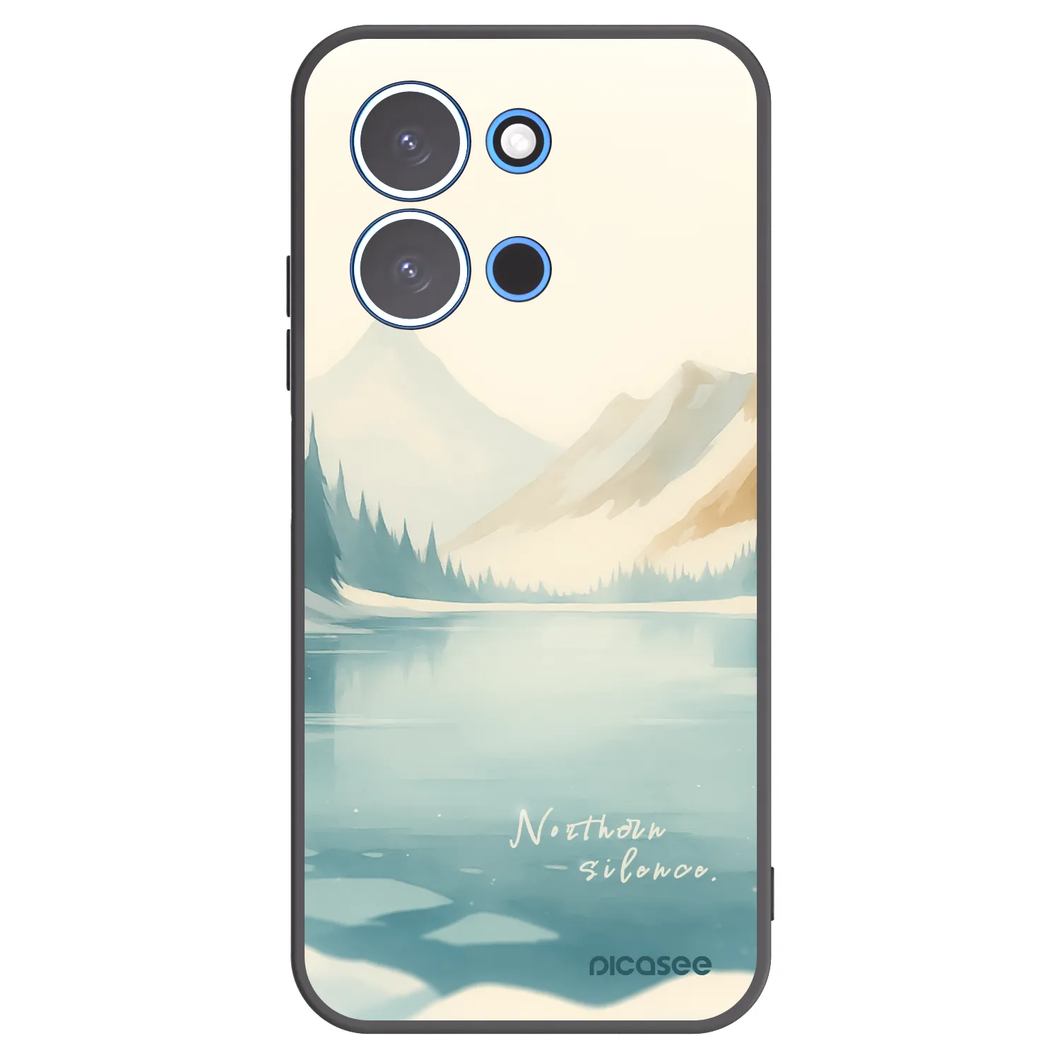 Picasee silikonowe czarne etui na Xiaomi Redmi 15C 4G - NOTHERN SILENCE