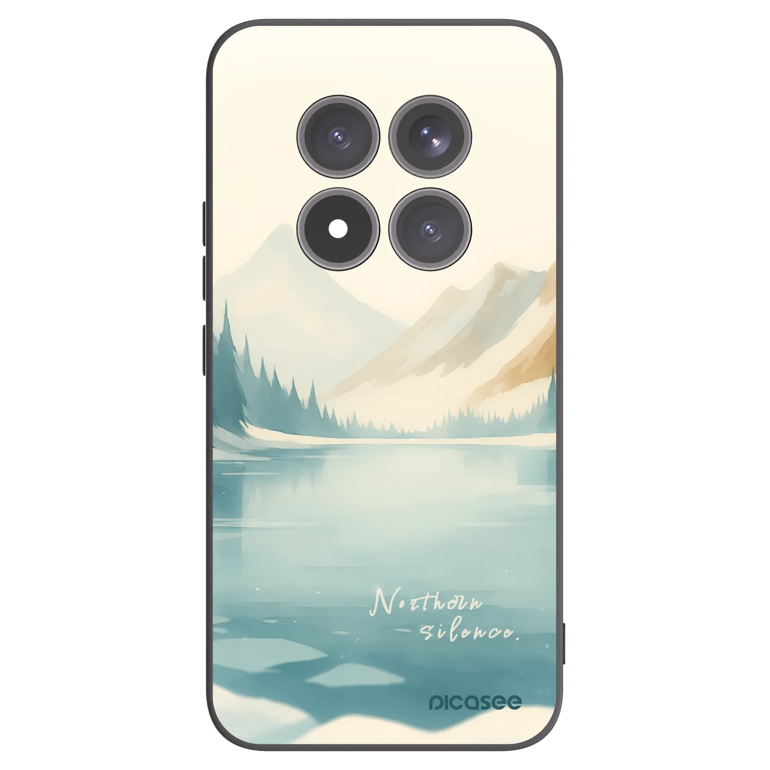 Picasee silikonowe czarne etui na Xiaomi Redmi Note 15 Pro+ - NOTHERN SILENCE