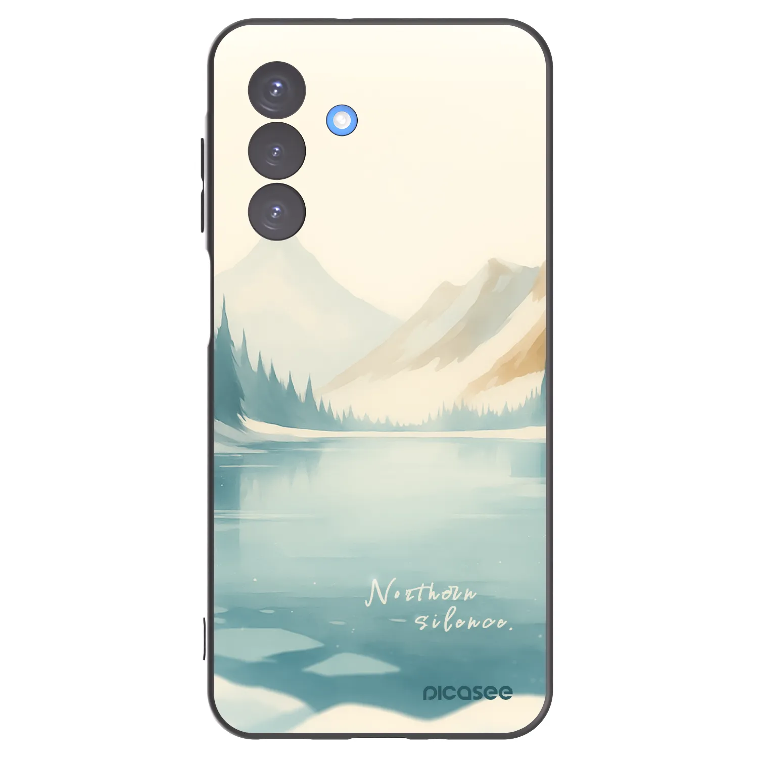 Picasee silikonowe czarne etui na Samsung Galaxy A17 5G - NOTHERN SILENCE