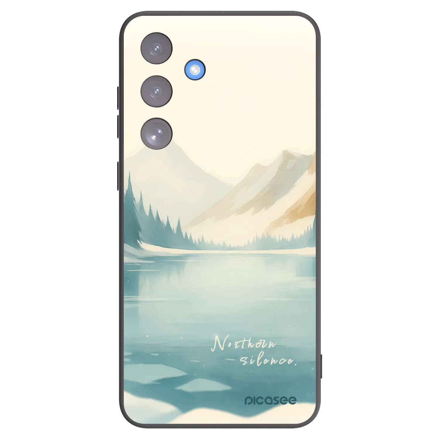Picasee silikonowe czarne etui na Samsung Galaxy S25 FE 5G - NOTHERN SILENCE