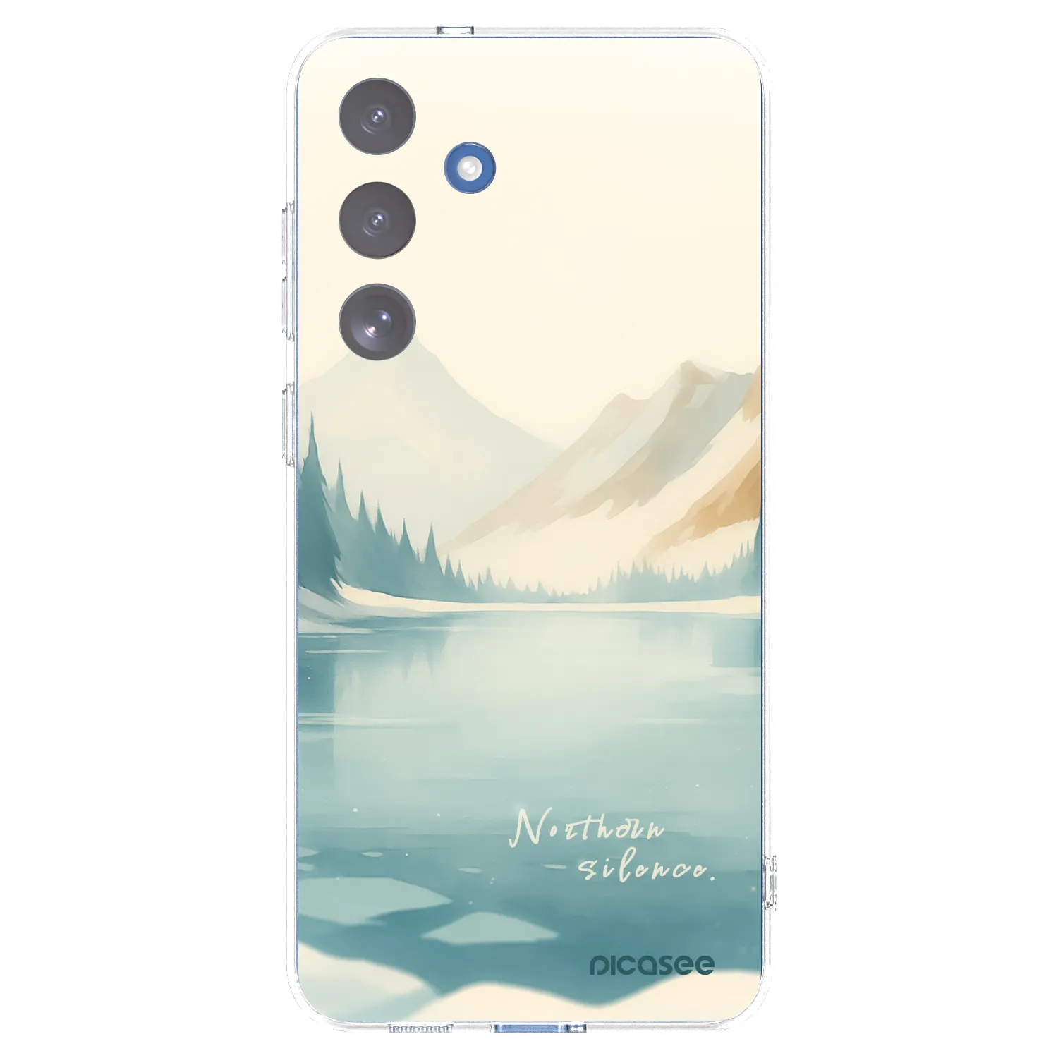 Picasee silikonowe przeźroczyste etui na Samsung Galaxy S25 FE 5G - NOTHERN SILENCE