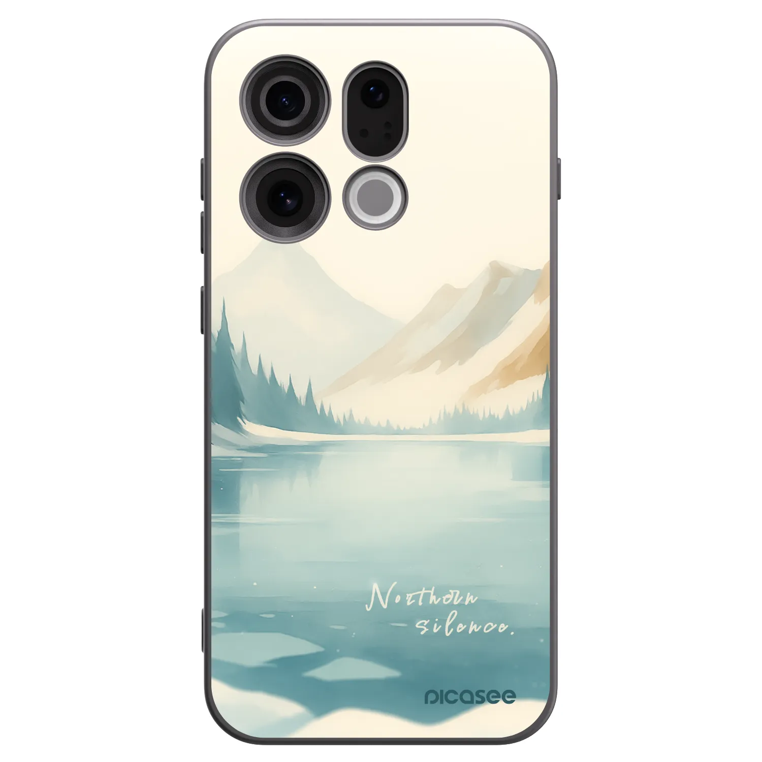 Picasee silikonowe czarne etui na OPPO Find X9 - NOTHERN SILENCE