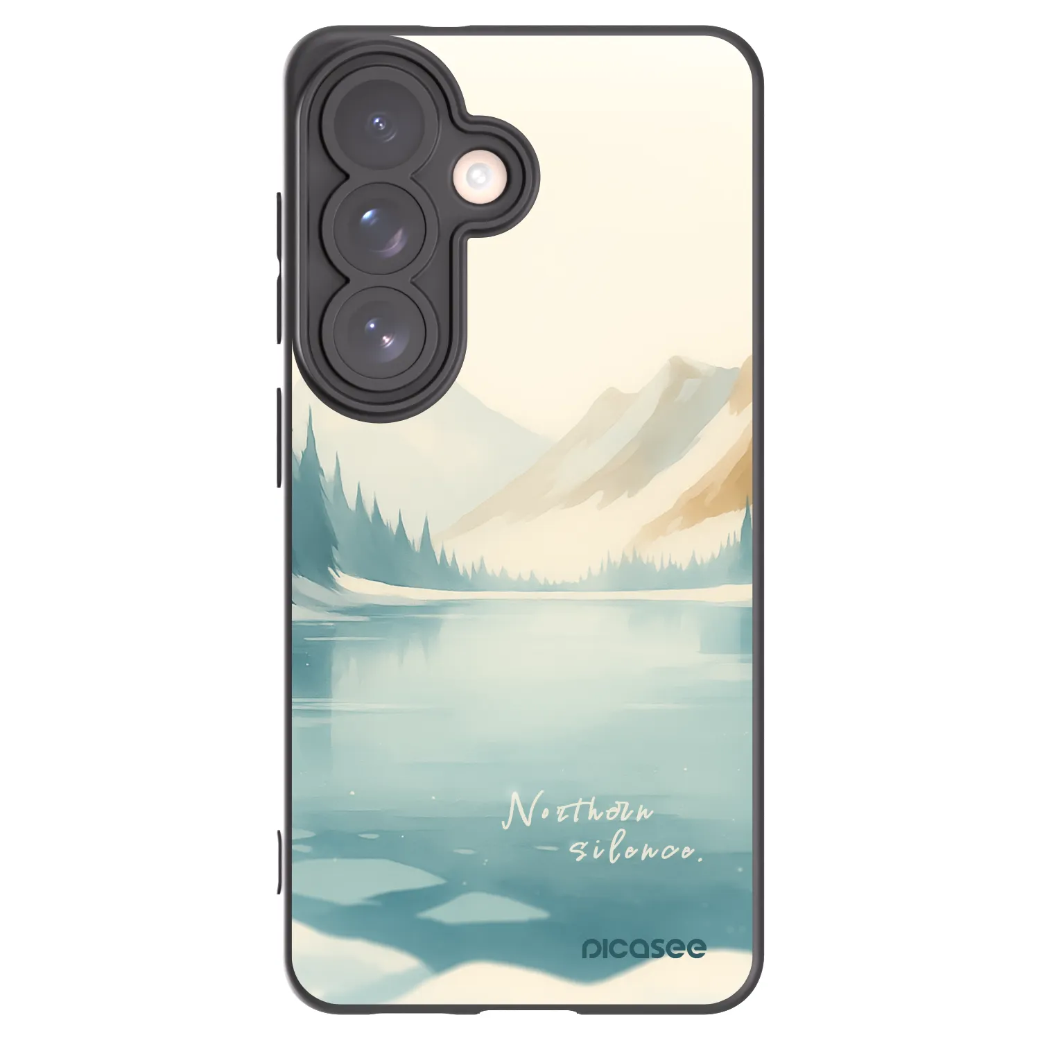 Picasee silikonowe czarne etui na Samsung Galaxy S26 - NOTHERN SILENCE