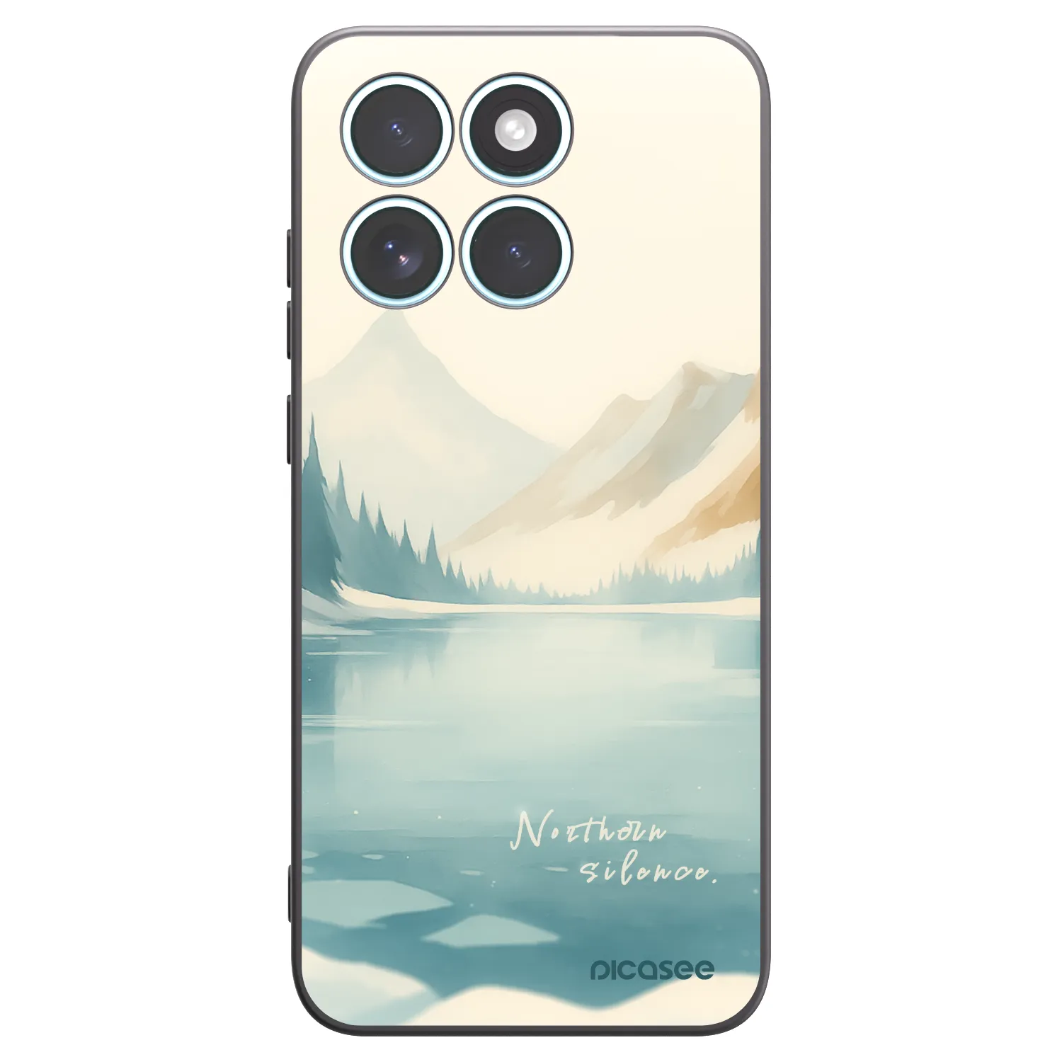 Picasee silikonowe czarne etui na Motorola Edge 70 Fusion - NOTHERN SILENCE