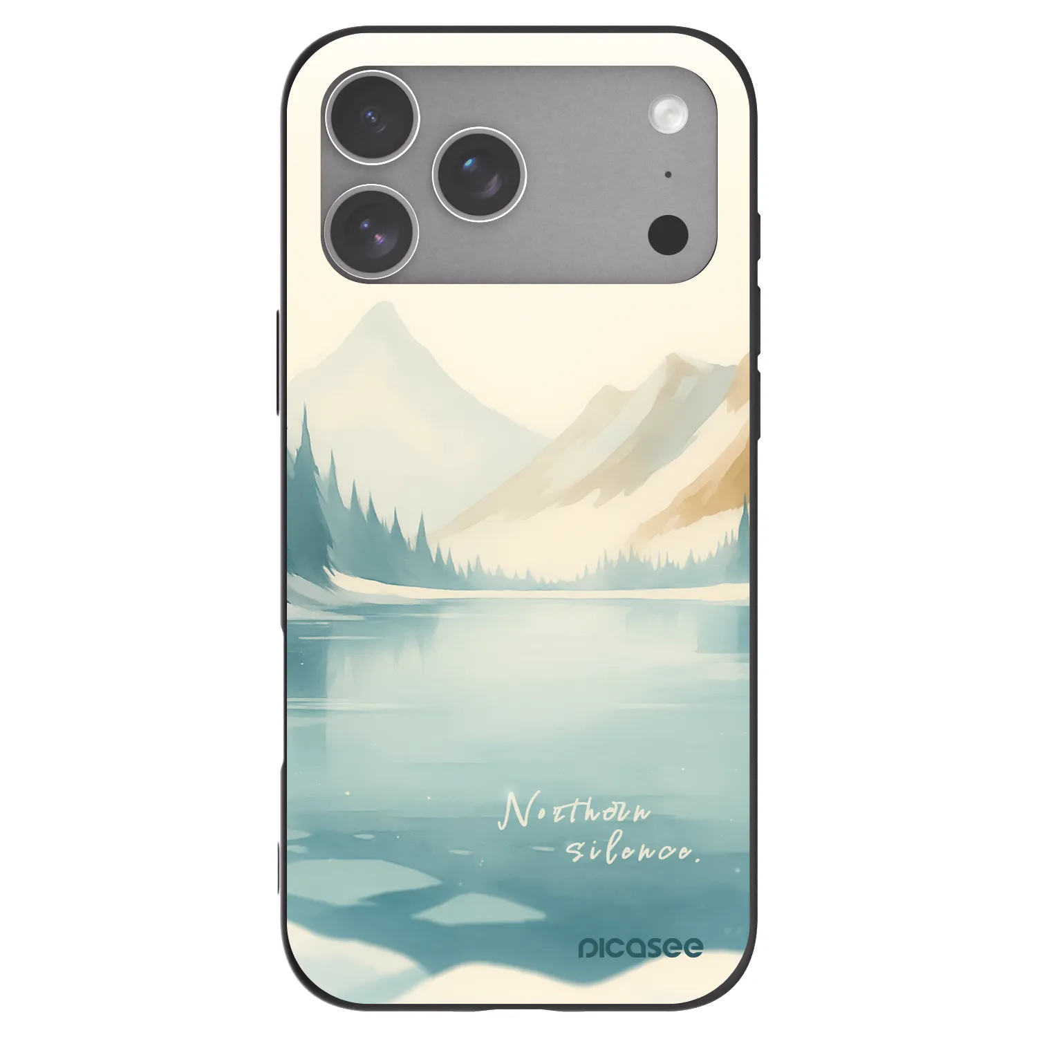 Picasee silikonowe czarne etui na Apple iPhone 18 Pro Max - NOTHERN SILENCE