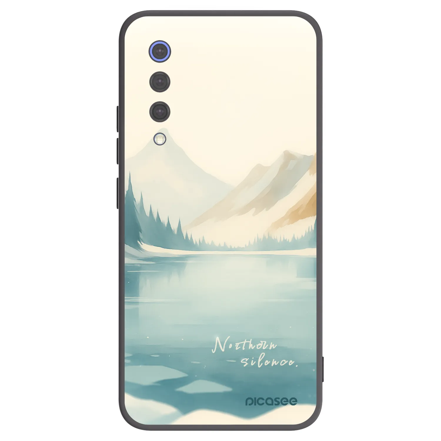 Picasee silikonowe czarne etui na Xiaomi Mi 9 SE - NOTHERN SILENCE