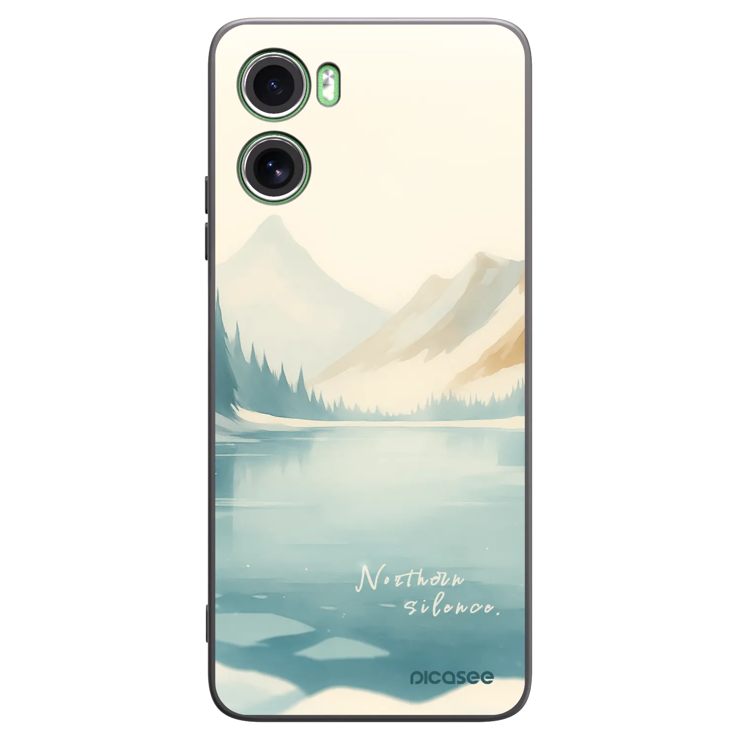 Picasee silikonowe czarne etui na Motorola Moto G06 - NOTHERN SILENCE