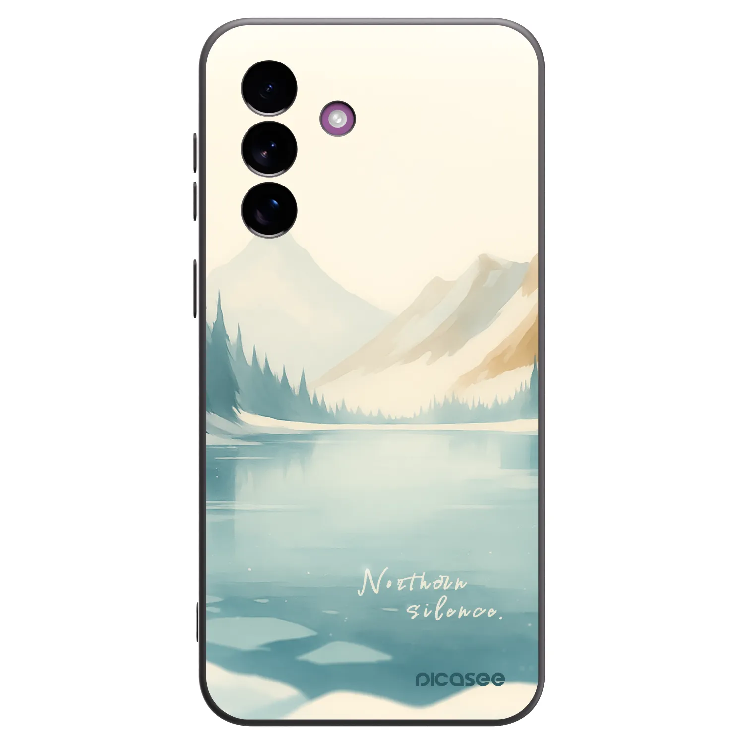 Picasee silikonowe czarne etui na Samsung Galaxy A37 - NOTHERN SILENCE