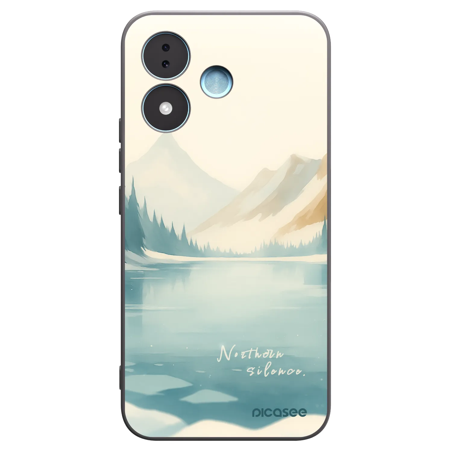 Picasee silikonowe czarne etui na Xiaomi Redmi Note 17 5G - NOTHERN SILENCE