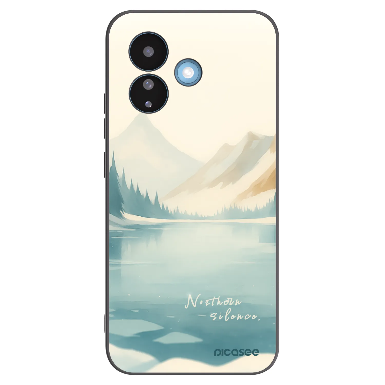 Picasee silikonowe czarne etui na Xiaomi Redmi Note 17 Pro 5G - NOTHERN SILENCE
