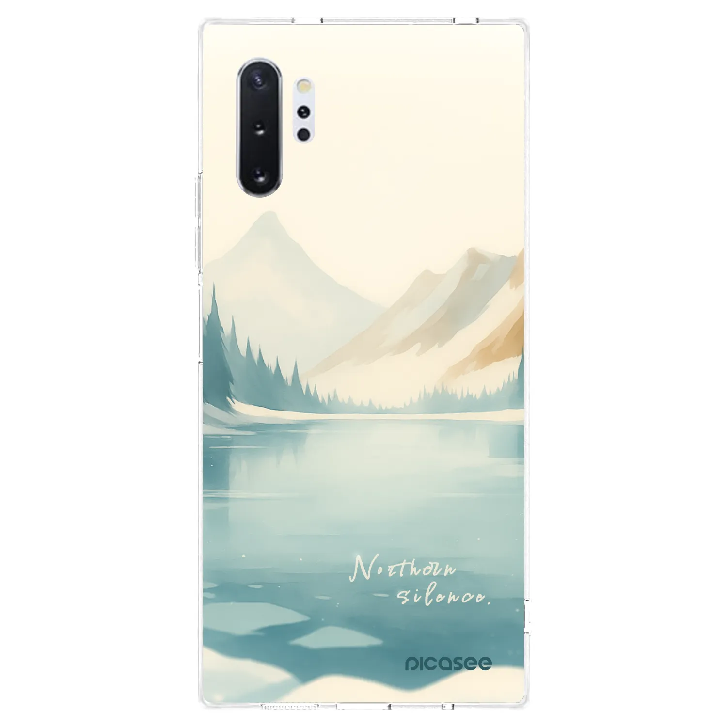 Picasee silikonowe przeźroczyste etui na Samsung Galaxy Note 10+ N975F - NOTHERN SILENCE