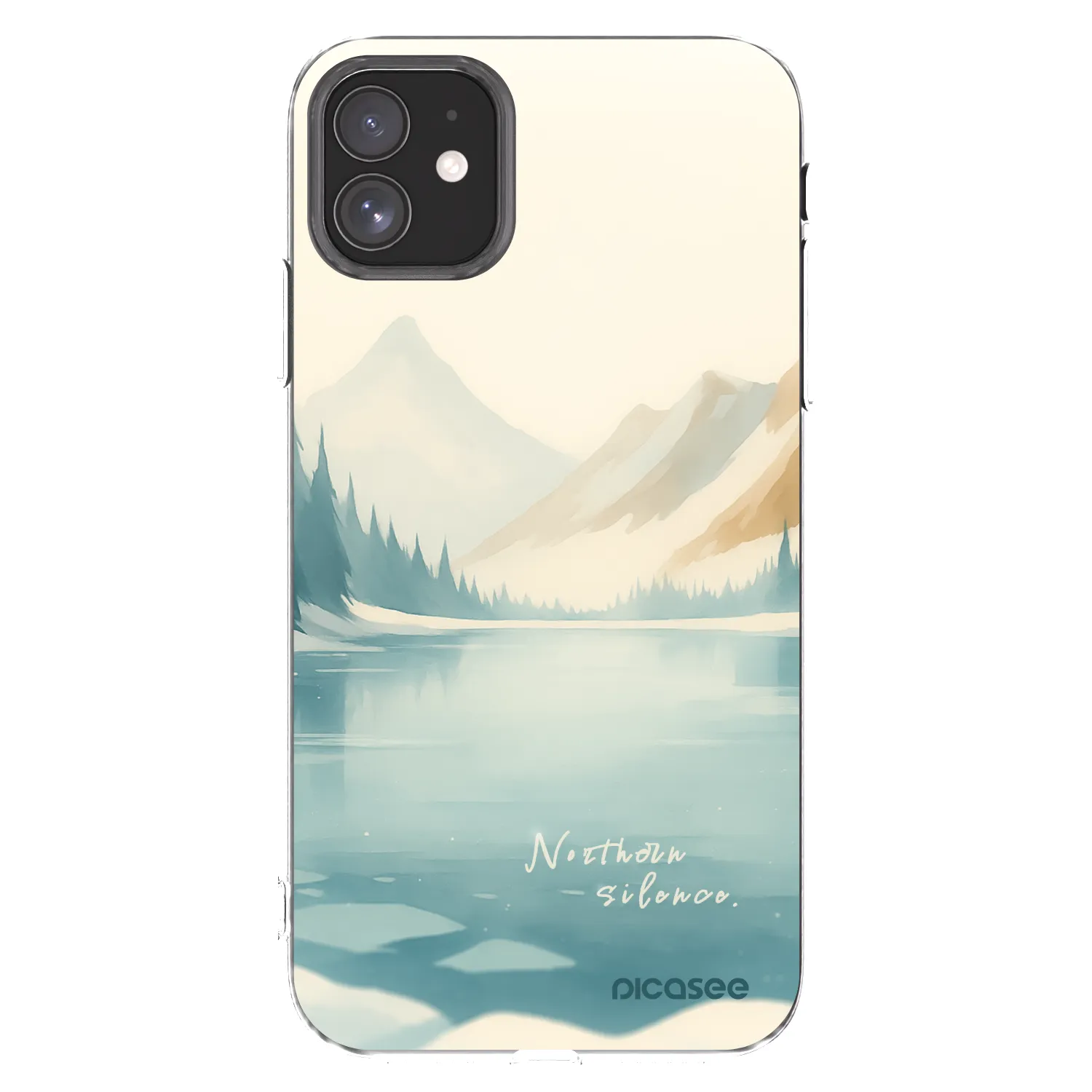 Picasee silikonowe przeźroczyste etui na Apple iPhone 11 - NOTHERN SILENCE