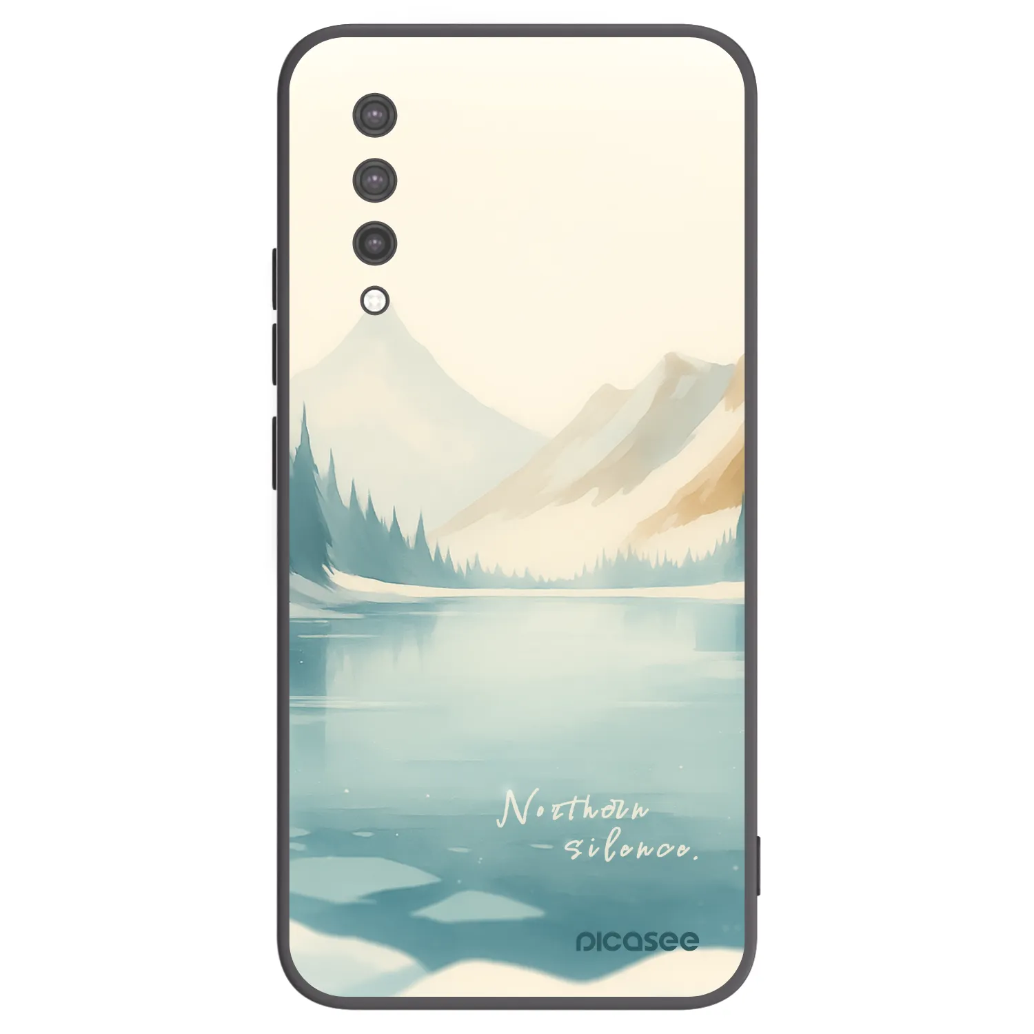 Picasee silikonowe czarne etui na Xiaomi Mi 9 Lite - NOTHERN SILENCE