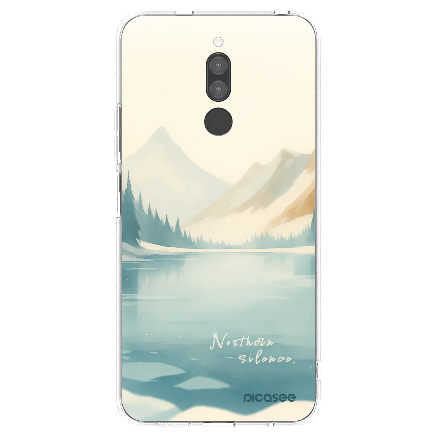 Picasee silikonowe przeźroczyste etui na Xiaomi Redmi 8 - NOTHERN SILENCE