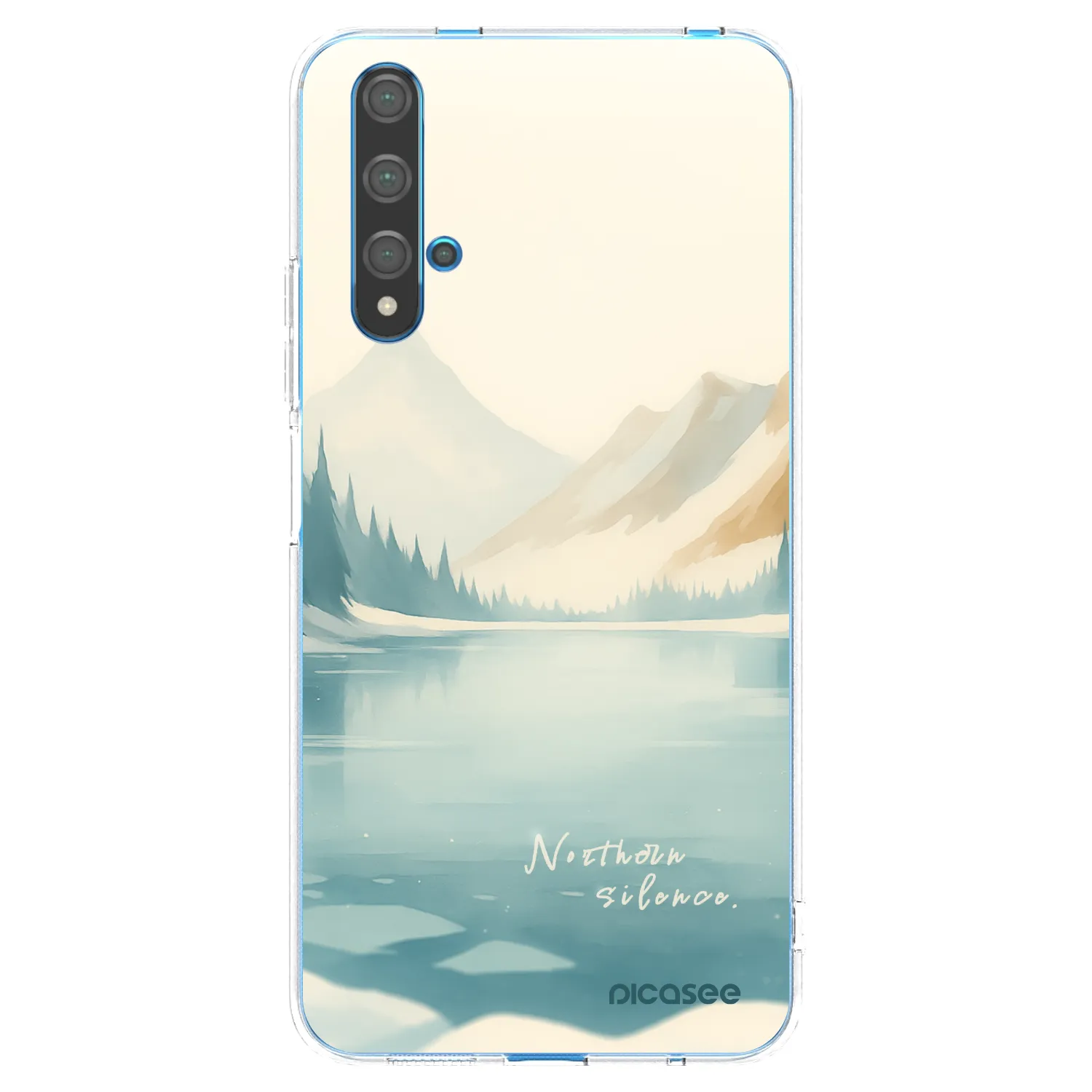 Picasee silikonowe przeźroczyste etui na Huawei Nova 5T - NOTHERN SILENCE