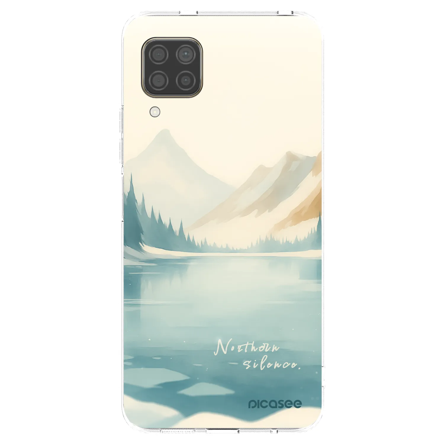 Picasee silikonowe przeźroczyste etui na Huawei P40 Lite - NOTHERN SILENCE
