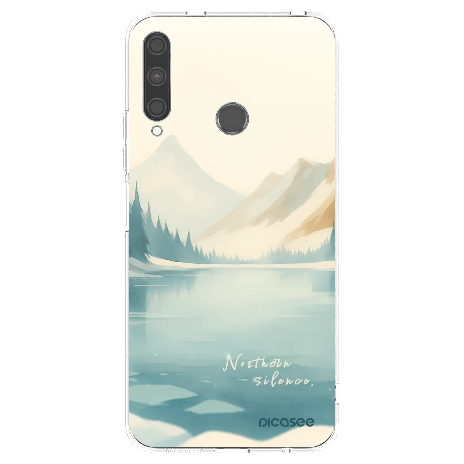 Picasee silikonowe przeźroczyste etui na Huawei P40 Lite E - NOTHERN SILENCE