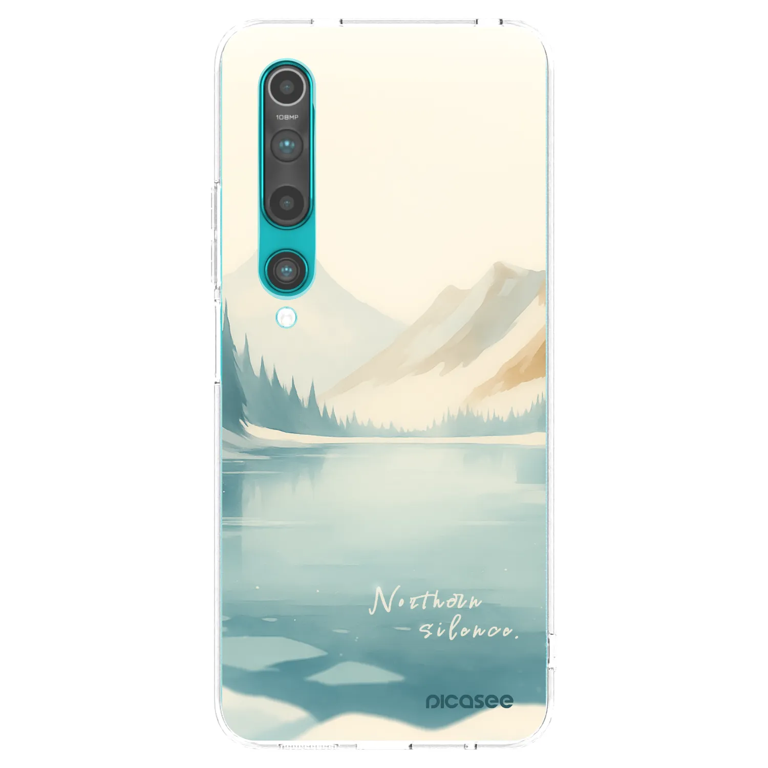 Picasee silikonowe przeźroczyste etui na Xiaomi Mi 10 - NOTHERN SILENCE