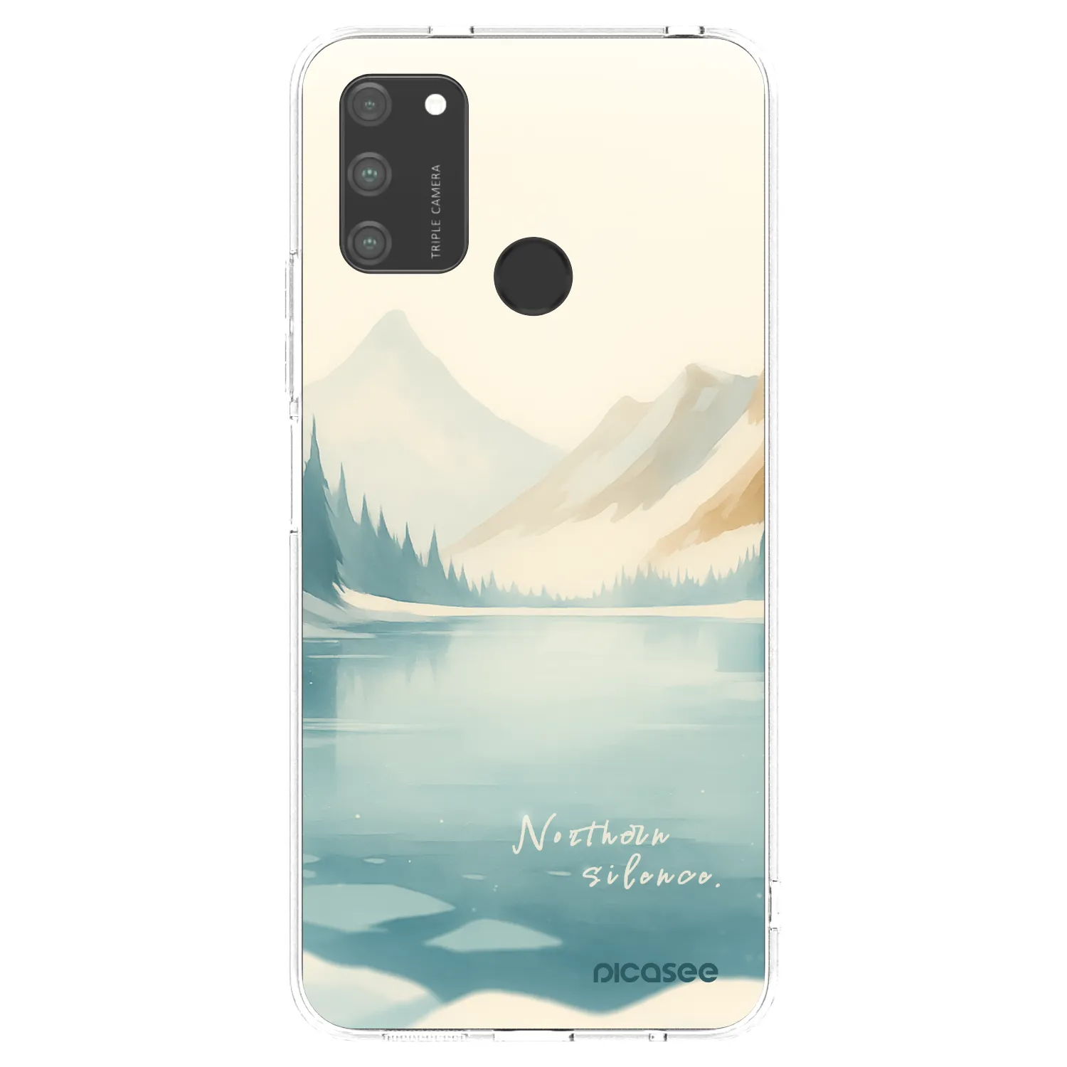 Picasee silikonowe przeźroczyste etui na Honor 9A - NOTHERN SILENCE