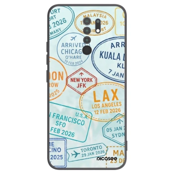 Picasee silikonowe czarne etui na Xiaomi Redmi 9 - PASSPORT EDITION