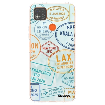 Picasee silikonowe przeźroczyste etui na Xiaomi Redmi 9C - PASSPORT EDITION