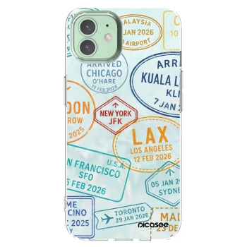 Picasee silikonowe przeźroczyste etui na Apple iPhone 12 Pro - PASSPORT EDITION