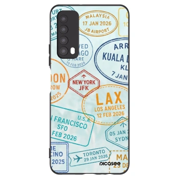Picasee silikonowe czarne etui na Huawei P Smart 2021 - PASSPORT EDITION