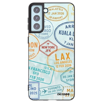 Picasee silikonowe czarne etui na Samsung Galaxy S21+ 5G G996F - PASSPORT EDITION