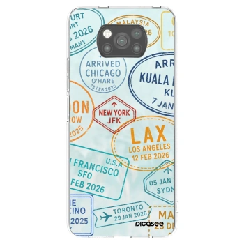 Picasee silikonowe czarne etui na Xiaomi Poco X3 Pro - PASSPORT EDITION