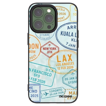 Picasee silikonowe czarne etui na Apple iPhone 13 Pro - PASSPORT EDITION