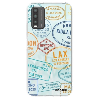 Picasee silikonowe przeźroczyste etui na Xiaomi Redmi 9T - PASSPORT EDITION