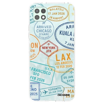 Picasee silikonowe przeźroczyste etui na Samsung Galaxy A22 A226B 5G - PASSPORT EDITION