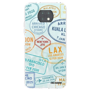 Picasee silikonowe przeźroczyste etui na Xiaomi Redmi Note 9T - PASSPORT EDITION