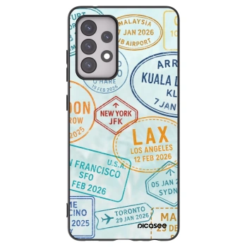 Picasee silikonowe czarne etui na Samsung Galaxy A52s 5G A528B - PASSPORT EDITION